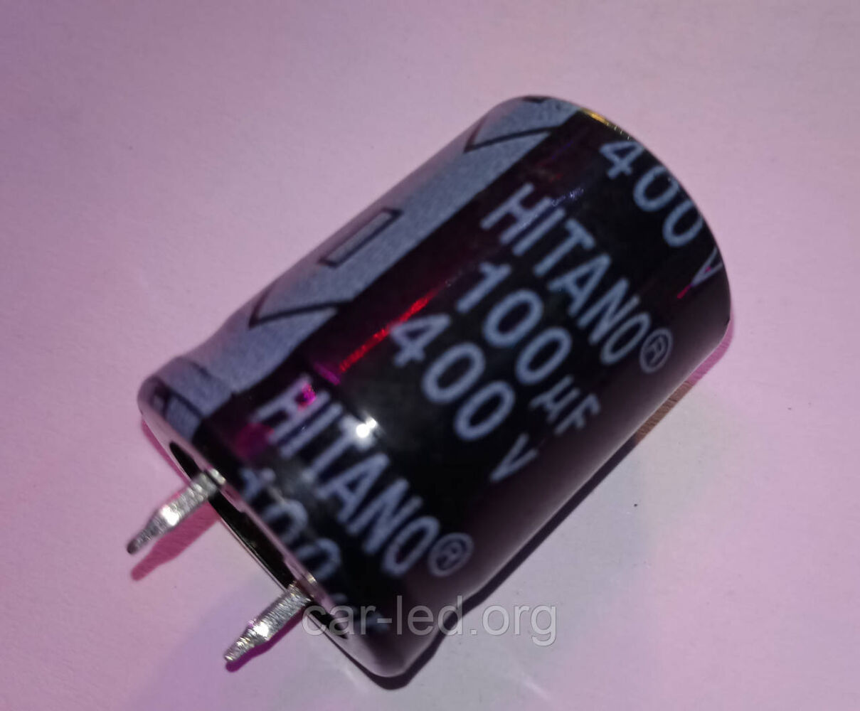 100mkf - 400v ELP 22x30mm (6f30-Hitano), 85°C конденсатор електролітичний