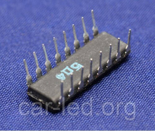 К155ИД4 DIP16 (Аналог SN74155N) мікросхема здвоєний дешифратор-демультиплексор 2-4
