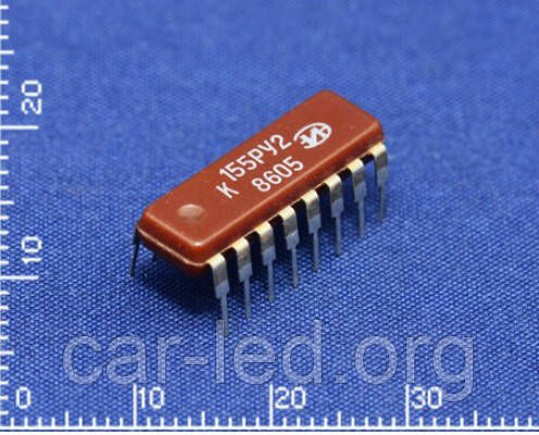 К155РУ2 DIP16 (SN7489N) мікросхема на 64 біт (16 слів х 4 розряду) з довільною вибіркою
