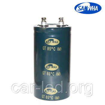 3300mkf - 450v GT 76*120 SAMWHA (клеми з гвинтовим кріпленням) -25°C ~ + 85°C