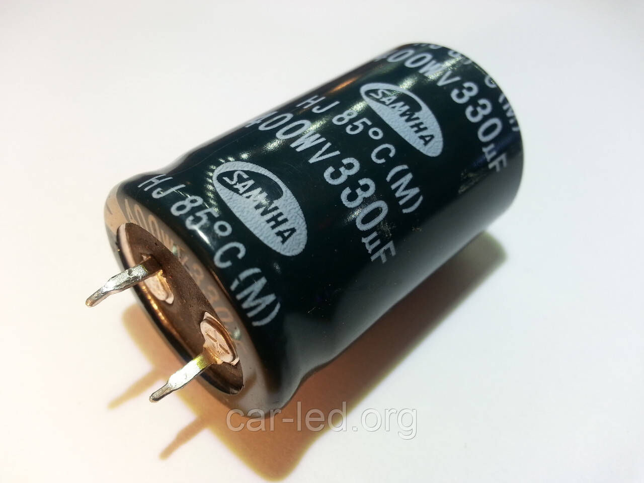 330mkf - 400v mini HJ 25*40 SAMWHA, 85°C конденсатор електролітичний