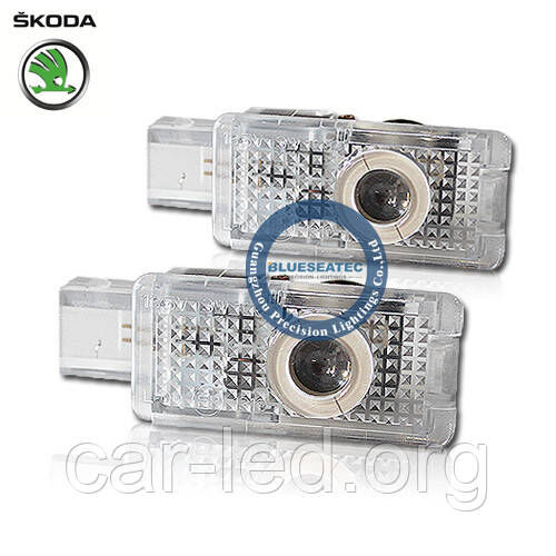Welcome lamp with Logo Skoda LED