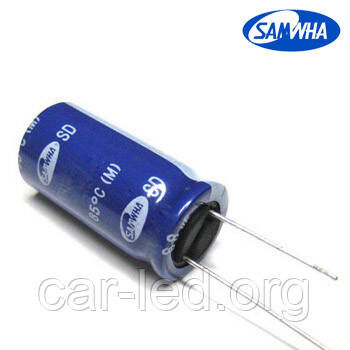 3300mkf - 35v SD 16*25 SAMWHA, 85°C конденсатор електролітичний