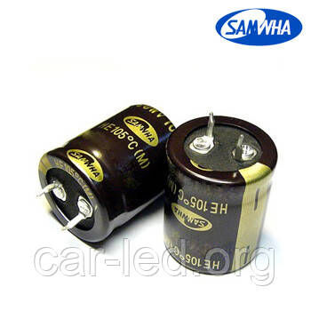 68mkf - 450v HE 22*25 SAMWHA, 105°C конденсатор електролітичний