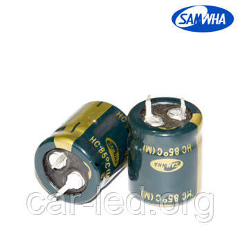 82mkf - 400v HC 22*30 SAMWHA, 85°C конденсатор електролітичний