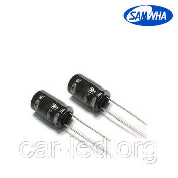 4,7mkf - 400v (Низький імпеданс) Samwha WL 10*20, 105°C конденсатор електролітичний