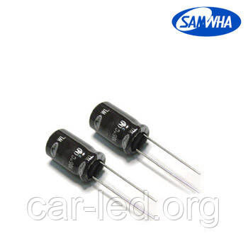 10mkf - 250v (Низький імпеданс) Samwha WL 10*16, 105°C конденсатор електролітичний