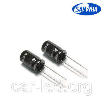 100mkf - 63v (Низький імпеданс) Samwha WL 10*16, 105°C конденсатор електролітичний