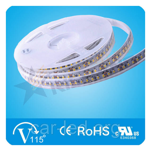 Холодно-белая 9,0W SMD3528 (120 LED/м) 13601-16223K (waterproof) IP68 Rishang Premium