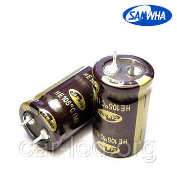 180mkf - 450v HE 25*45 SAMWHA, 105°C конденсатор електролітичний