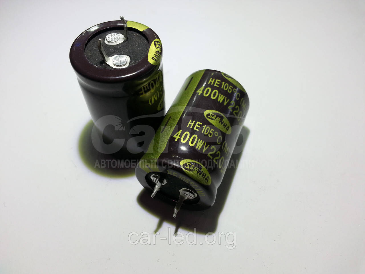 180mkf - 450v HE 25*45 SAMWHA, 105°C конденсатор електролітичний