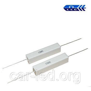 18 om (SQP 10W) ±5% резистор вивідний цементний 10x10x48 мм