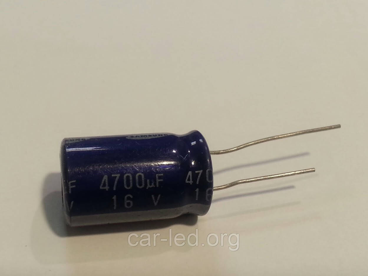 4700mkf - 16v USL 16*25 SAMSUNG, 85°C конденсатор електролітичний