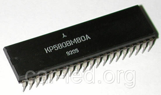 КР580ВМ80А (Intel i8080A) микропроцессор DIP40
