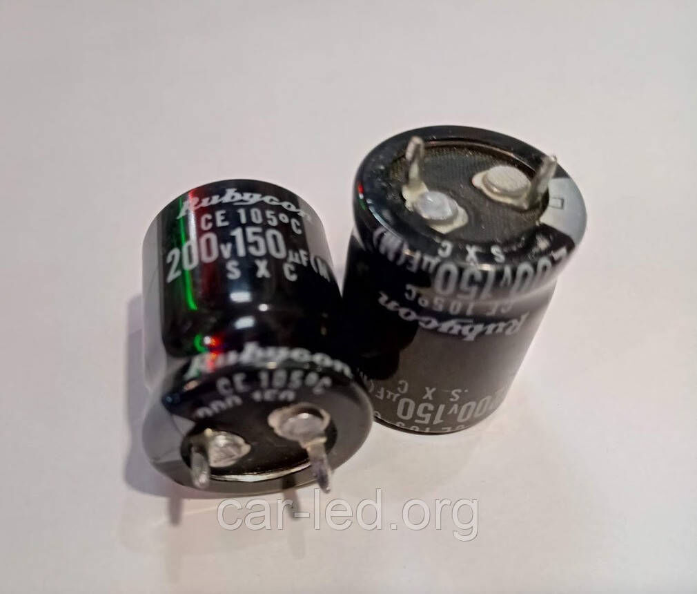150mkf - 200v SXC 20*25 RUBYCON 105°C