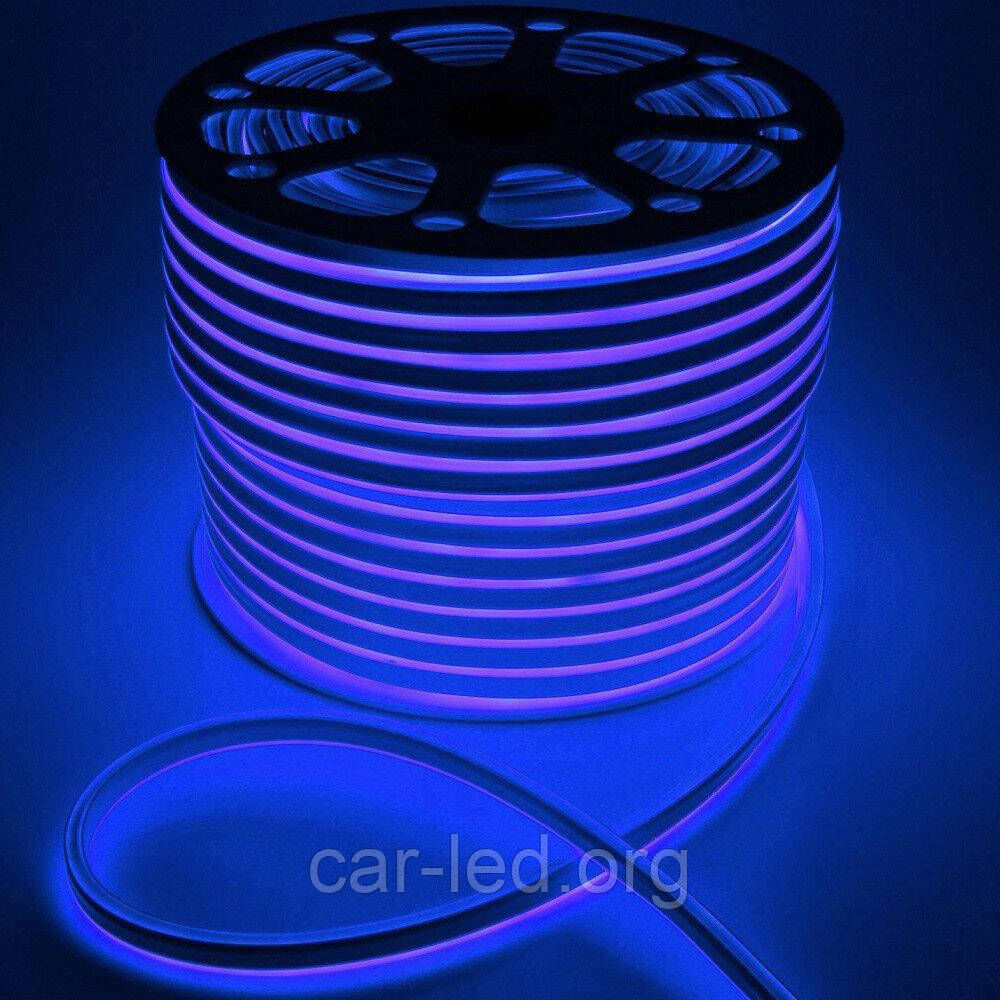 Гибкий неон SMD 2835 (120 LED/m) IP68 Синий 220V Econom