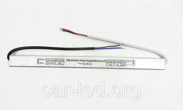 Блок живлення MTK-60-12 12В 5А 60Вт ULTRA-SLIM (300×20×22 мм)