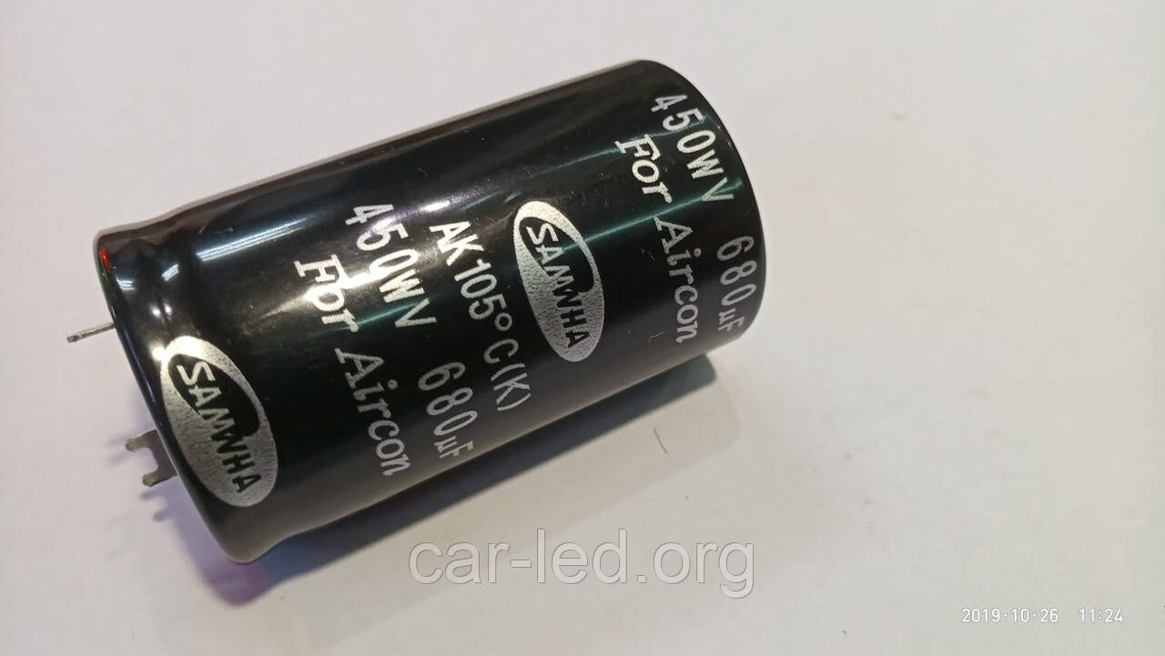 680mkf — 450v* для інвертора кондиціонера AK 35*60 SAMWHA, 105 °C