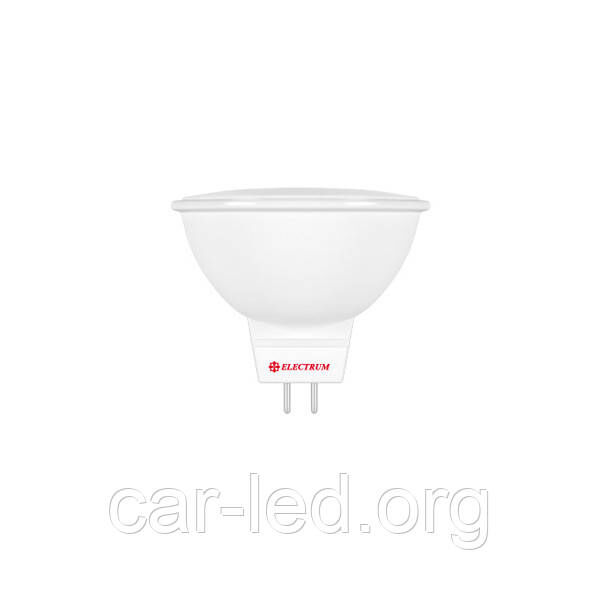 LED лампа Electrum MR16 GU5,3 7W(550Lm) 2700K PA LR-16 220V алюмопласт. корп.