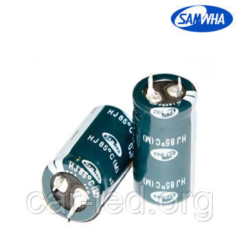 680mkf - 200v mini HJ 22*40 SAMWHA, 85°C