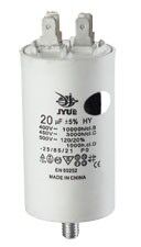 CBB60M 4 mkf 450VAC (±5%) (30*57 mm) болт+клеми, поліпропіленовий конденсатор для пуску та роботи