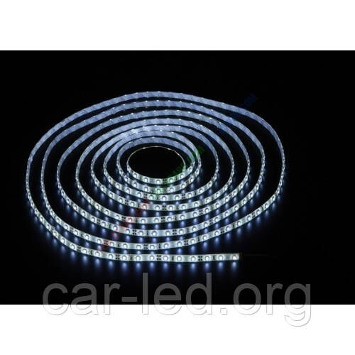 Біла холодна стрічка світлодіодна 4,8W SMD3528 (60 LED / м) Outdoor IP54