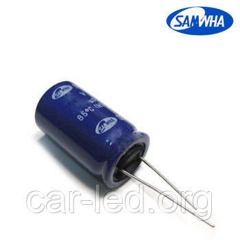 82mkf - 400v SD 18*31 SAMWHA, 85°C конденсатор електролітичний
