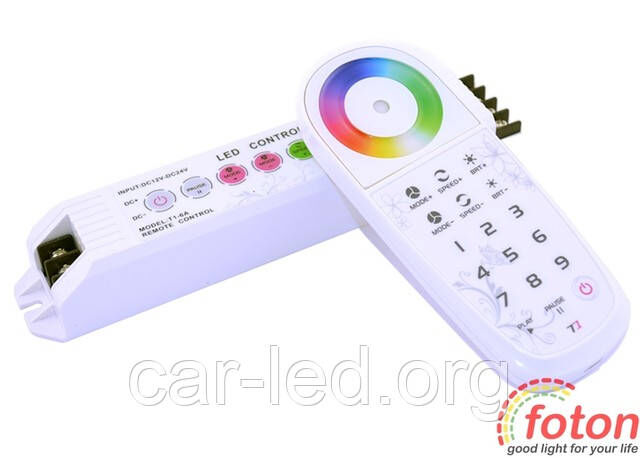 Контролер однозональний RF RGB 18A (Touch) + PRG