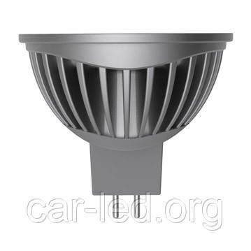 LED лампа MR16 (GU5,3) 5W(350Lm) 2700K LR-19 Electrum 220VAC алюм. корп.