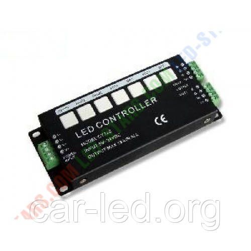 RGB Контроллер однозональный с радиоуправлением 18A с пультом CT326-RF