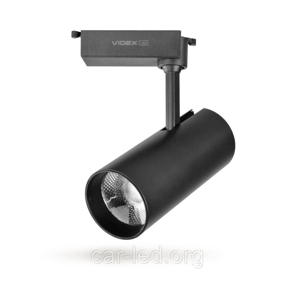 LED світильник трековий VIDEX 30W 4100K чорний