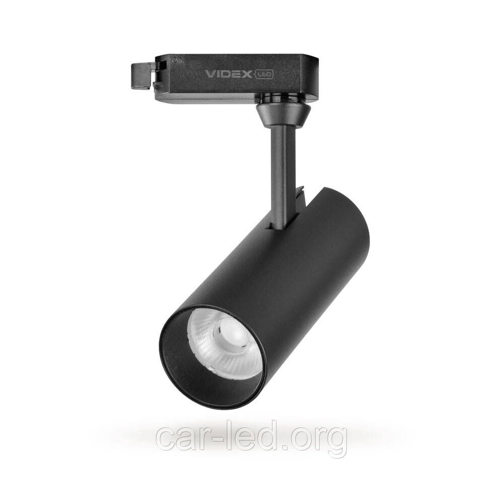 LED світильник трековий VIDEX 10W 4100K чорний