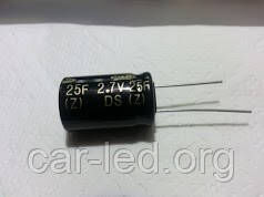 25 F - 2,7v (EDLC) Суперконденсатор- іоністор DS 16*25 SAMWHA