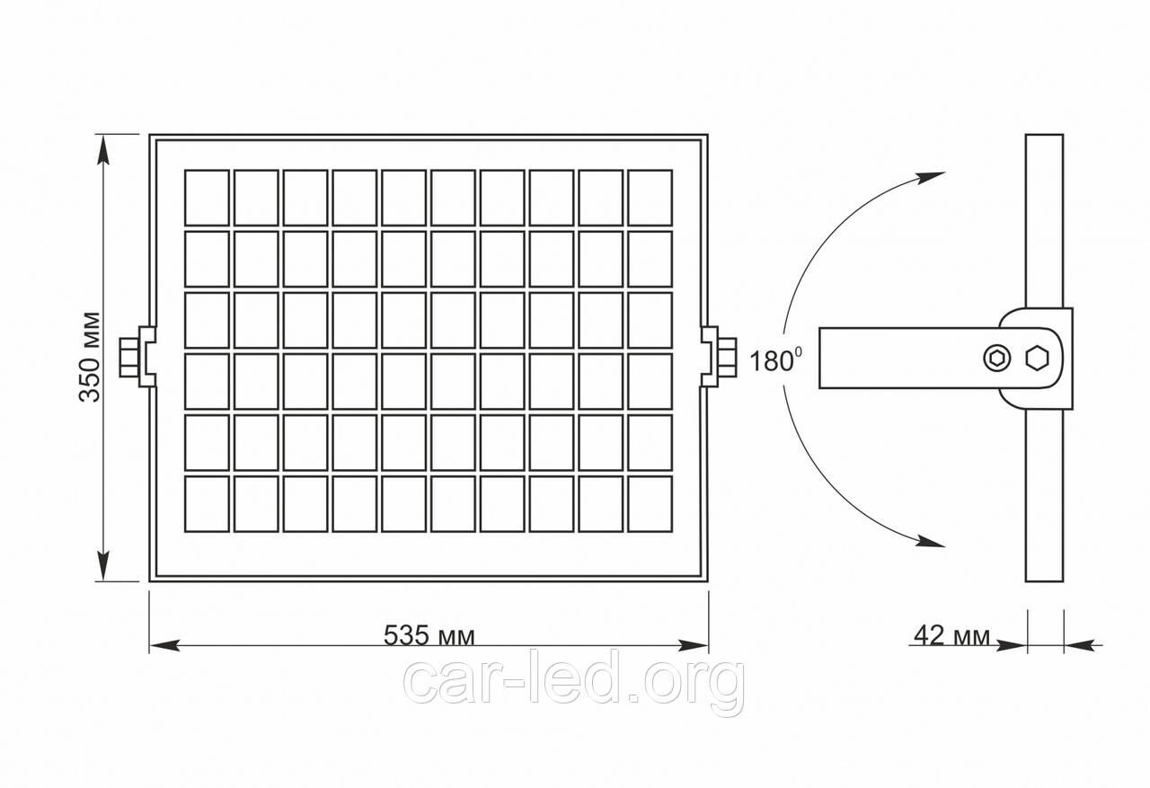 LED прожектор автономний VIDEX 30W 5000K