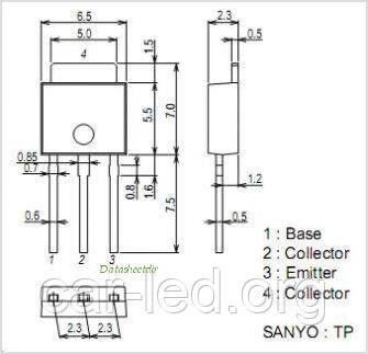 MJE13005 транзистор NPN (4А 400В) 75W