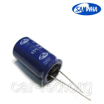3300mkf - 63v SD 18*40 SAMWHA, 85°C конденсатор електролітичний
