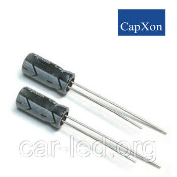 0,22mkf - 50v KM 5*11 Capxon, 105°C конденсатор електролітичний