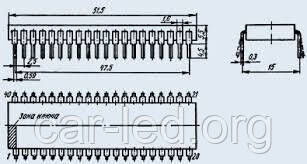 D27C512 (AT27C512R-70PU) DIP28 EPROM 512Kb УФ (Organisation:  64 k x 8 )