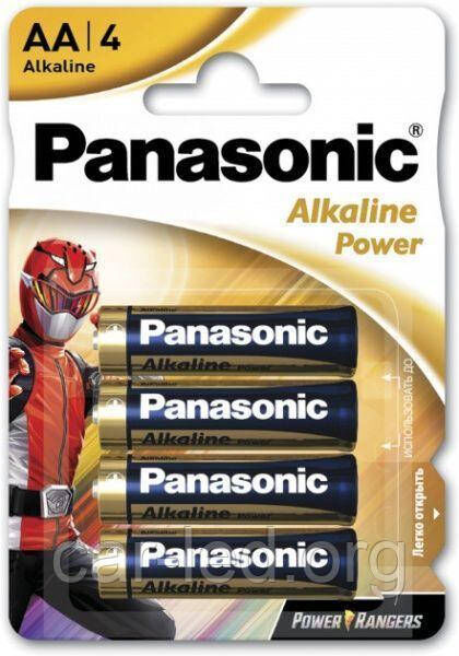 БАТАРЕЙКА PANASONIC ALKALINE POWER AA dli 4 (3+1(LR6REB/4B1F) AA (R6, 316) (LR6REB/4B1 (Ціна вказана за 1 шт,)