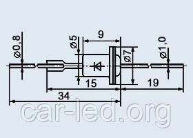 КС527А Стабілітрон 27V. (24,3.. 29,7 В) Корпус КД8