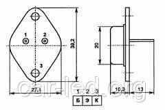 КТ834А транзистор NPN (20А 500В) 100W