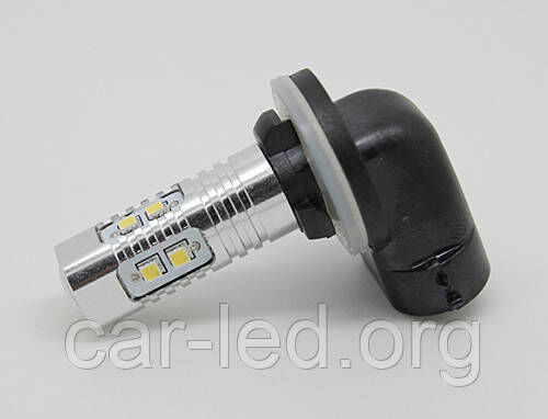 Світлодіодна Автолампа H27W / 2 (H881), 10W (400Lm) Original Samsung LED (SMD2323) (ціна за 1шт)