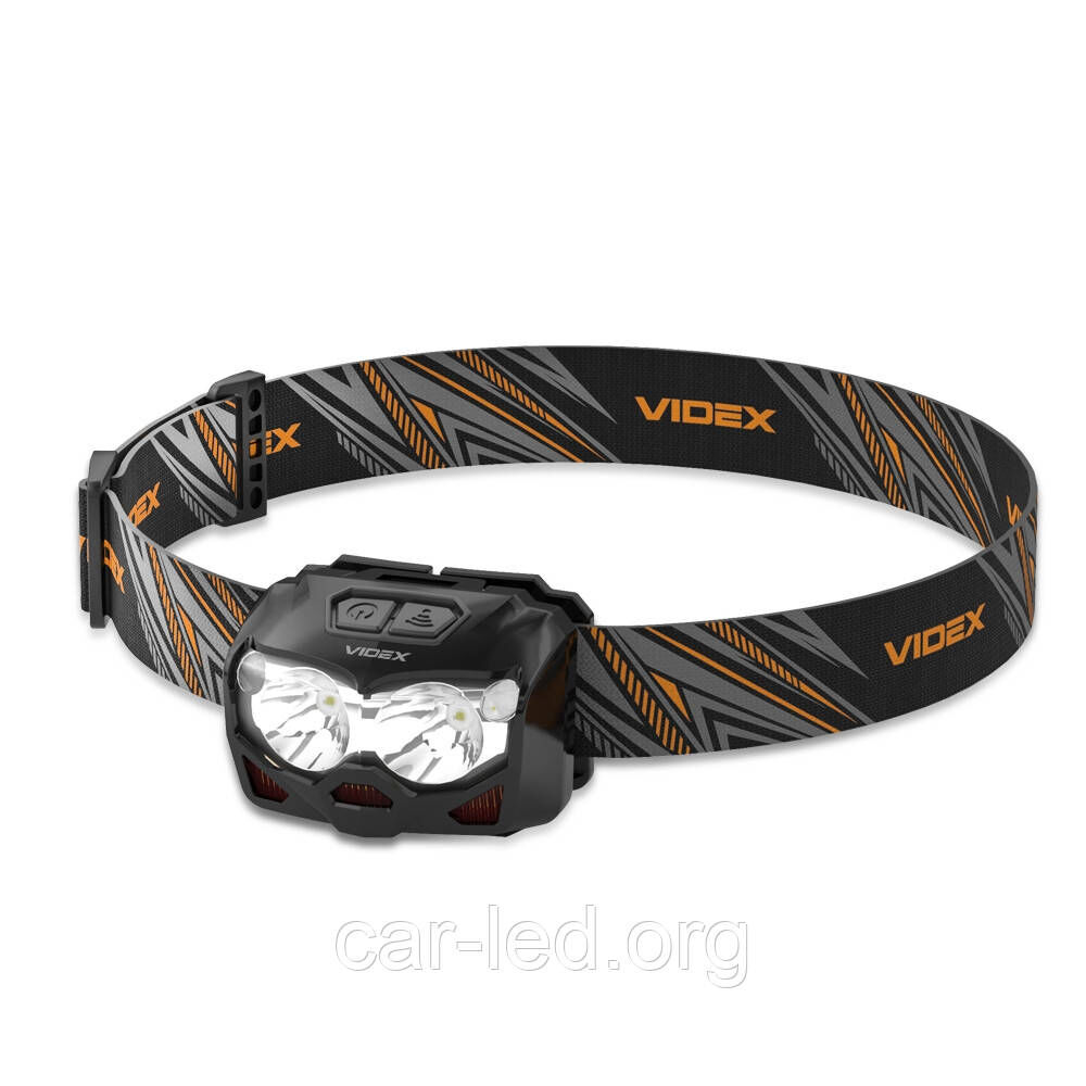 Налобний світлодіодний ліхтарик VIDEX VLF-H055D 500Lm 5000K (ЗАРЯДЖАЄТЬСЯ ВІД USB)