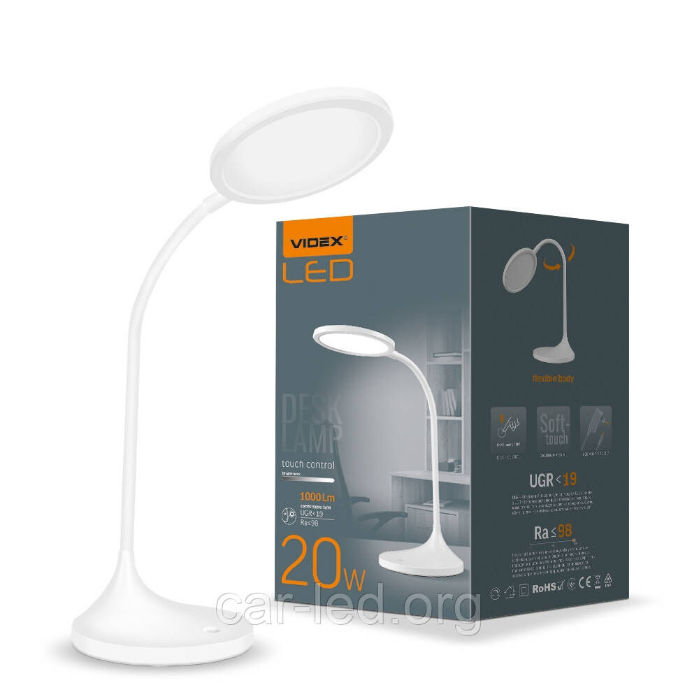 LED лампа настiльна VIDEX VL-TF14W 20W 4100K