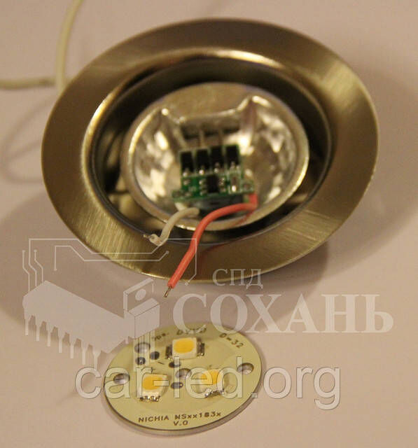 Алюминиевая плата (250Lm) на 3*1W NICHIA NS3L183T-H1 (warm white)