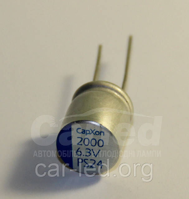 2000mkf-6,3v ПОЛІМЕРНІ електролітичні конденсатори PS 10*12,5	Capxon