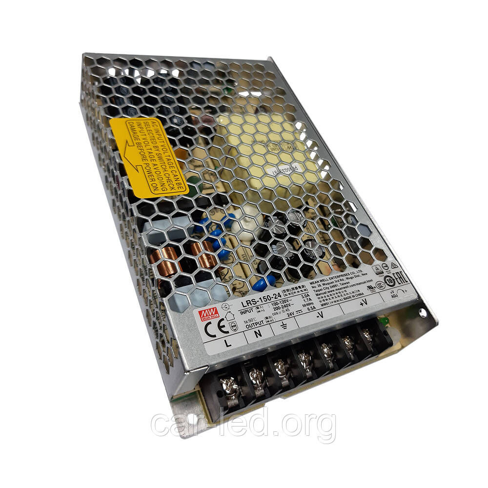 Джерело живлення LRS-150-24 MEAN WELL 159x97x30mm (L*W*H)