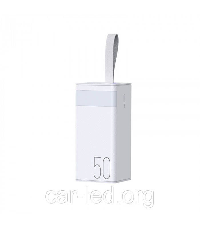 УМБ Повербанк (Power bank) Remax Chinen Series 20 Вт + 22.5 Вт PD+QC 50000 мАг з ліхтарем Білий (RPP-321)