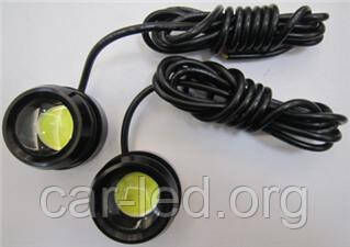 Дневные ходовые огни MC-DRL-20-3 blink (out diam: 35mm H:32mm) 2*1 pcs high power led 3,0W/LED