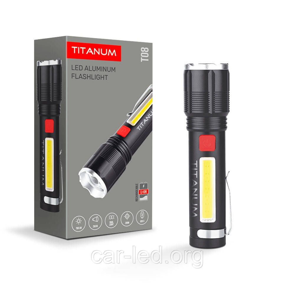 Портативний світлодіодний ліхтарик TITANUM TLF-T08 700Lm 6500K